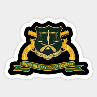 502nd Military Police Company w Br - Ribbon X 300 Sticker